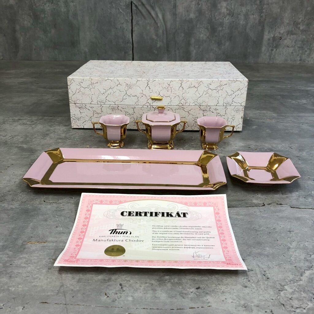 ショドフ H＆C ピンクポーセリン×金彩 ティーセット | 出張買取ななつぼし
