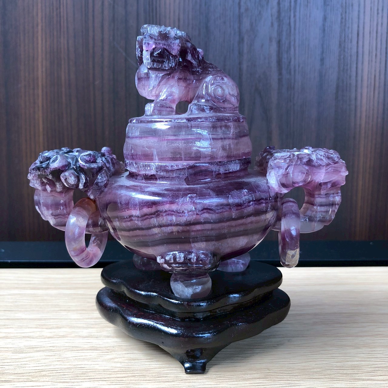 奥州市のお客様より「紫水晶(アメジスト) 中国美術 香炉」を買い取らせて頂きました。