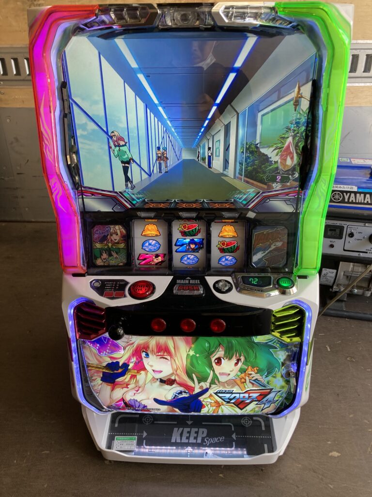 盛岡市のお客様より「パチスロ機 マクロスフロンティア」を買い取らせて頂きました。