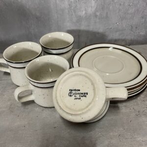 盛岡市のお客様より「レトロ ストーンウェア（陶器） カップ＆ソーサーセット」を買い取らせて頂きました。